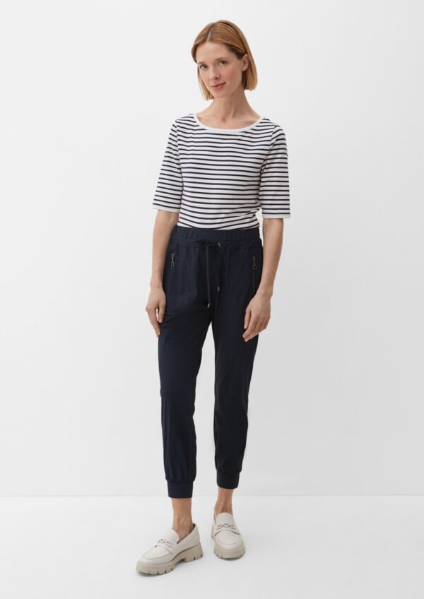 Jerseyshirt mit Ringelmuster