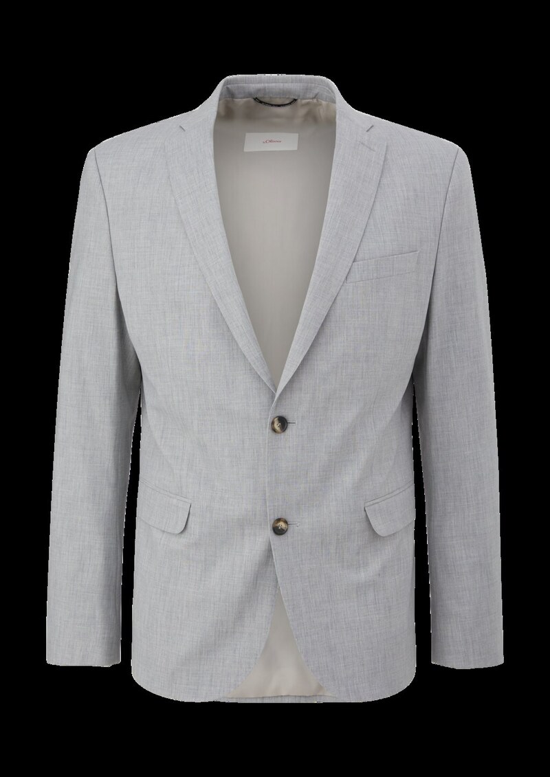 Slim: Sakko aus Wollmix