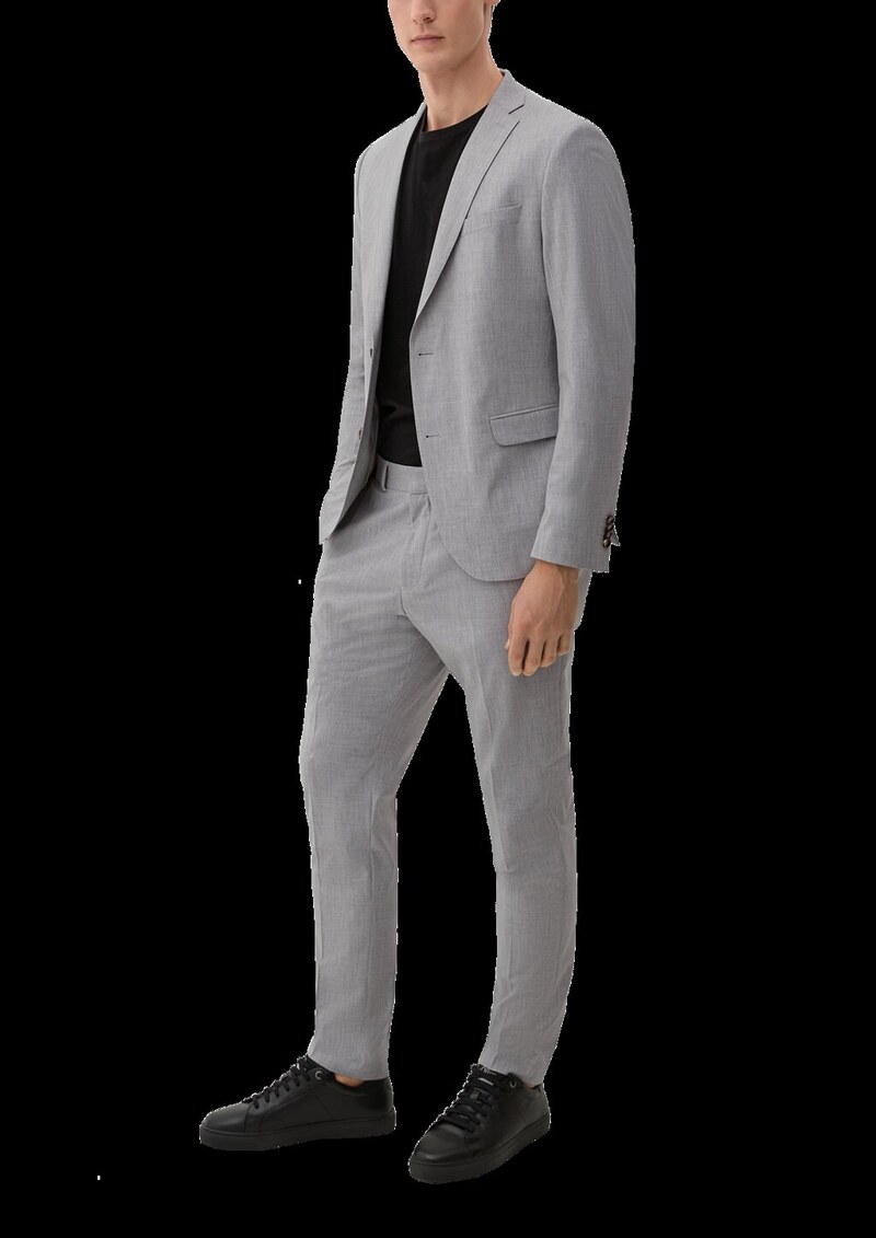 Slim: Sakko aus Wollmix