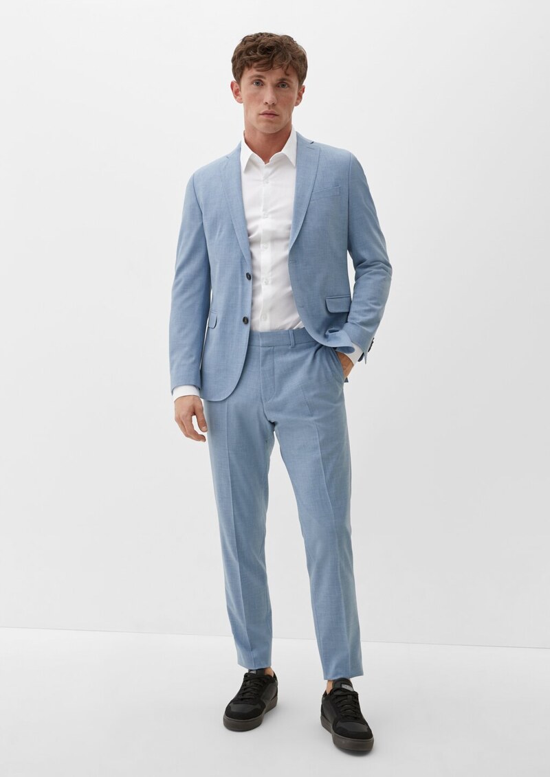 Slim: Hose aus Wollmix