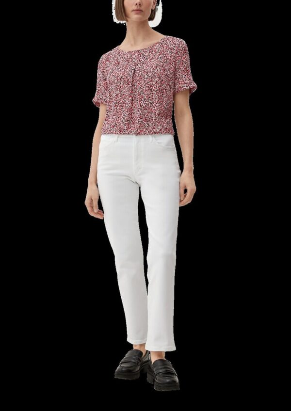 Bluse mit Crêpestruktur