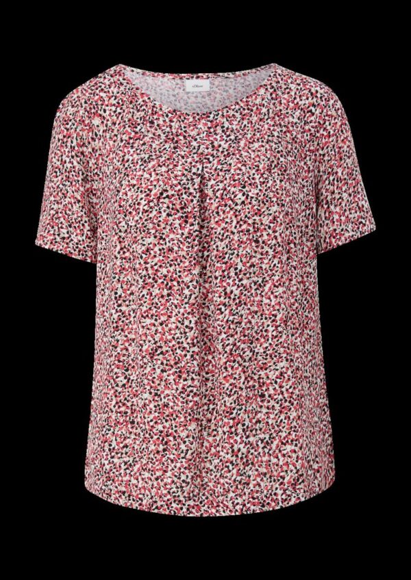 Bluse mit Crêpestruktur