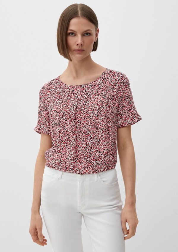 Bluse mit Crêpestruktur