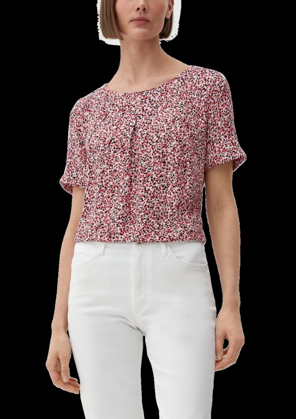 Bluse mit Crêpestruktur