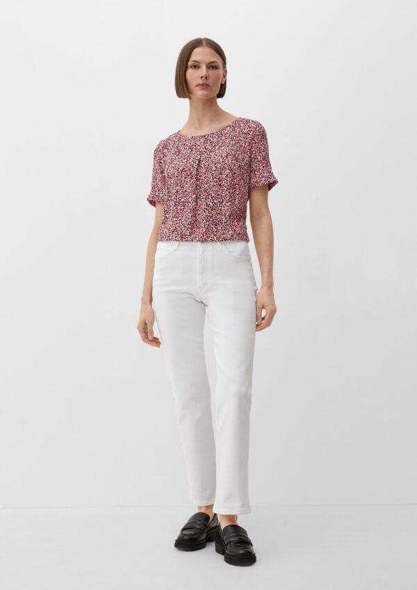 Bluse mit Crêpestruktur