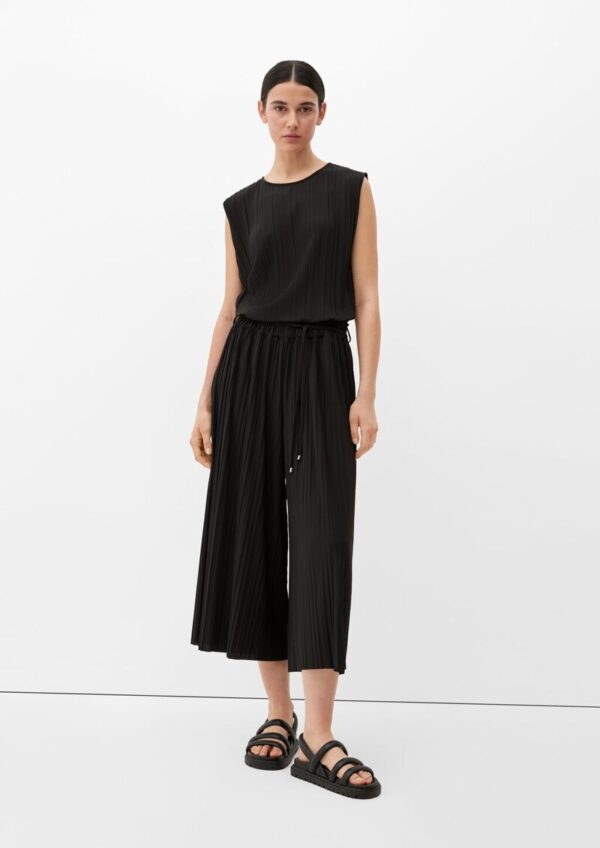 Loose: Culotte mit Plisséefalten