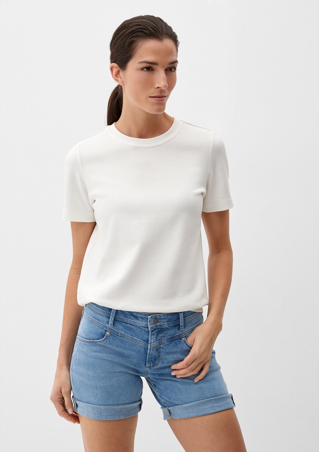 Jeans-Bermuda Betsy / Slim Fit / Mid Rise / Slim Leg