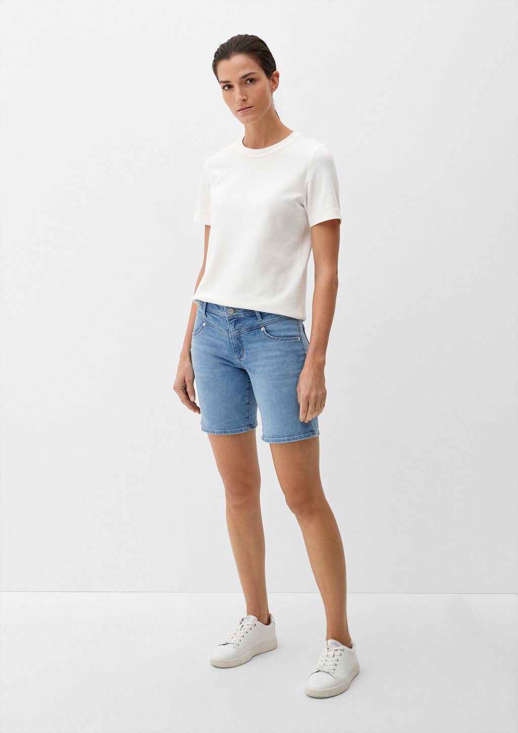 Jeans-Bermuda Betsy / Slim Fit / Mid Rise / Slim Leg