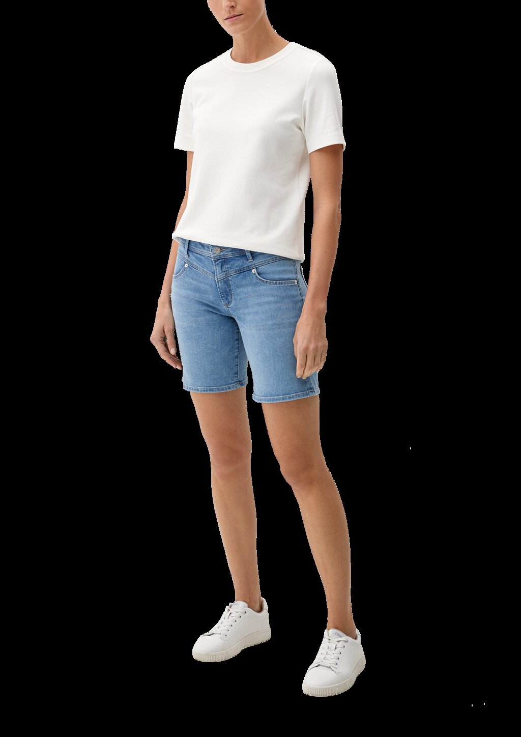 Jeans-Bermuda Betsy / Slim Fit / Mid Rise / Slim Leg