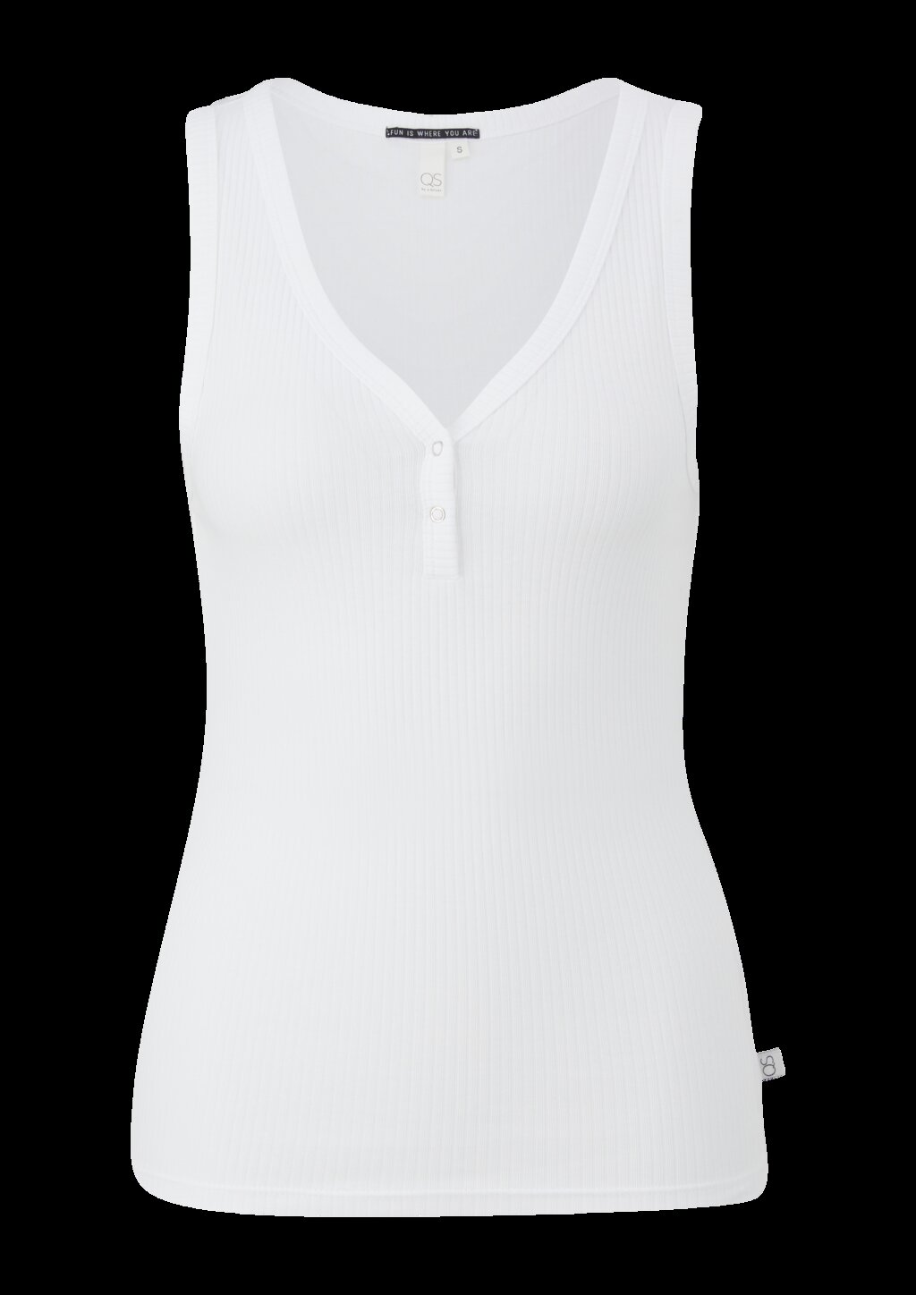 T-Shirt mit Rippstruktur