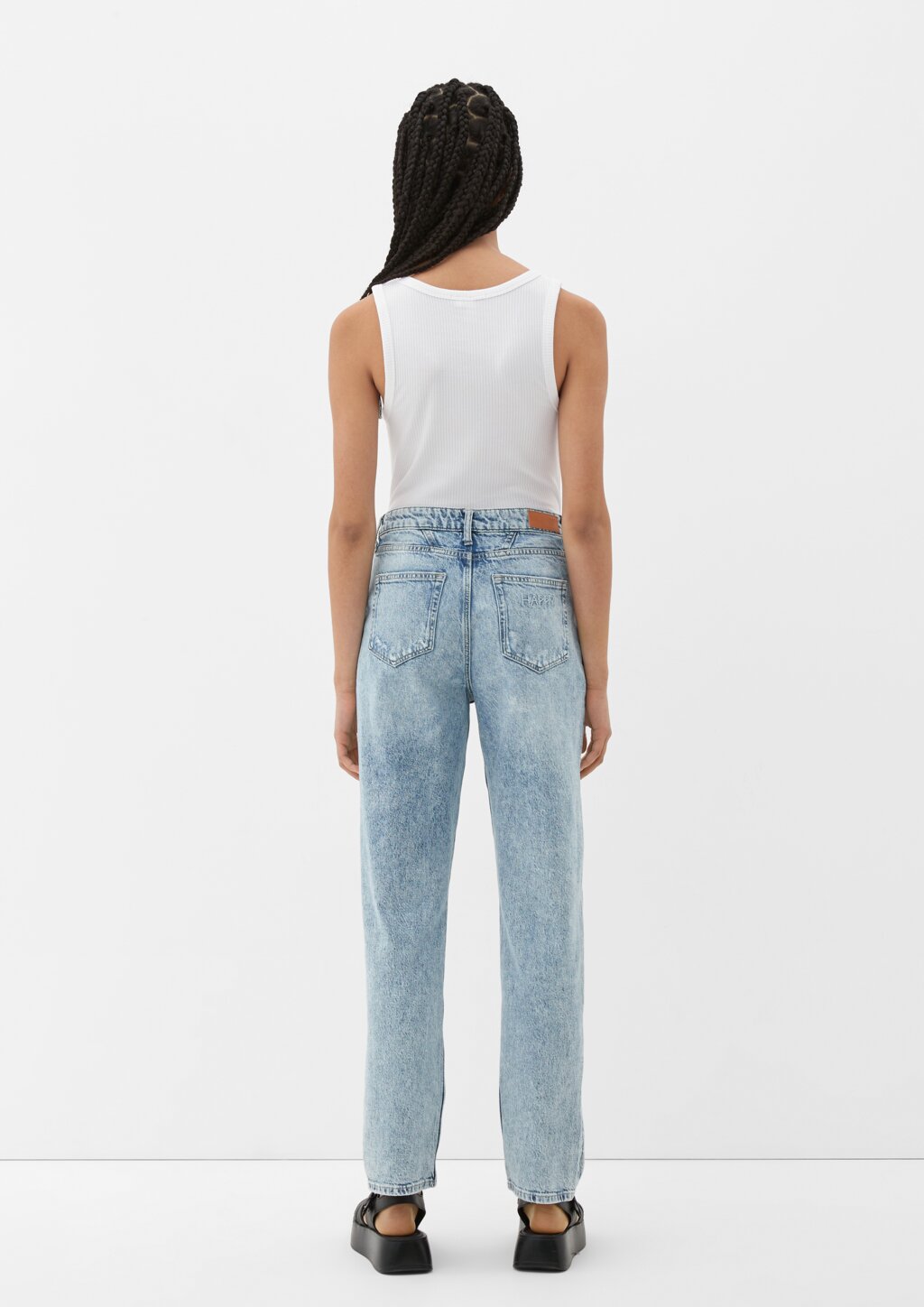 T-Shirt mit Rippstruktur