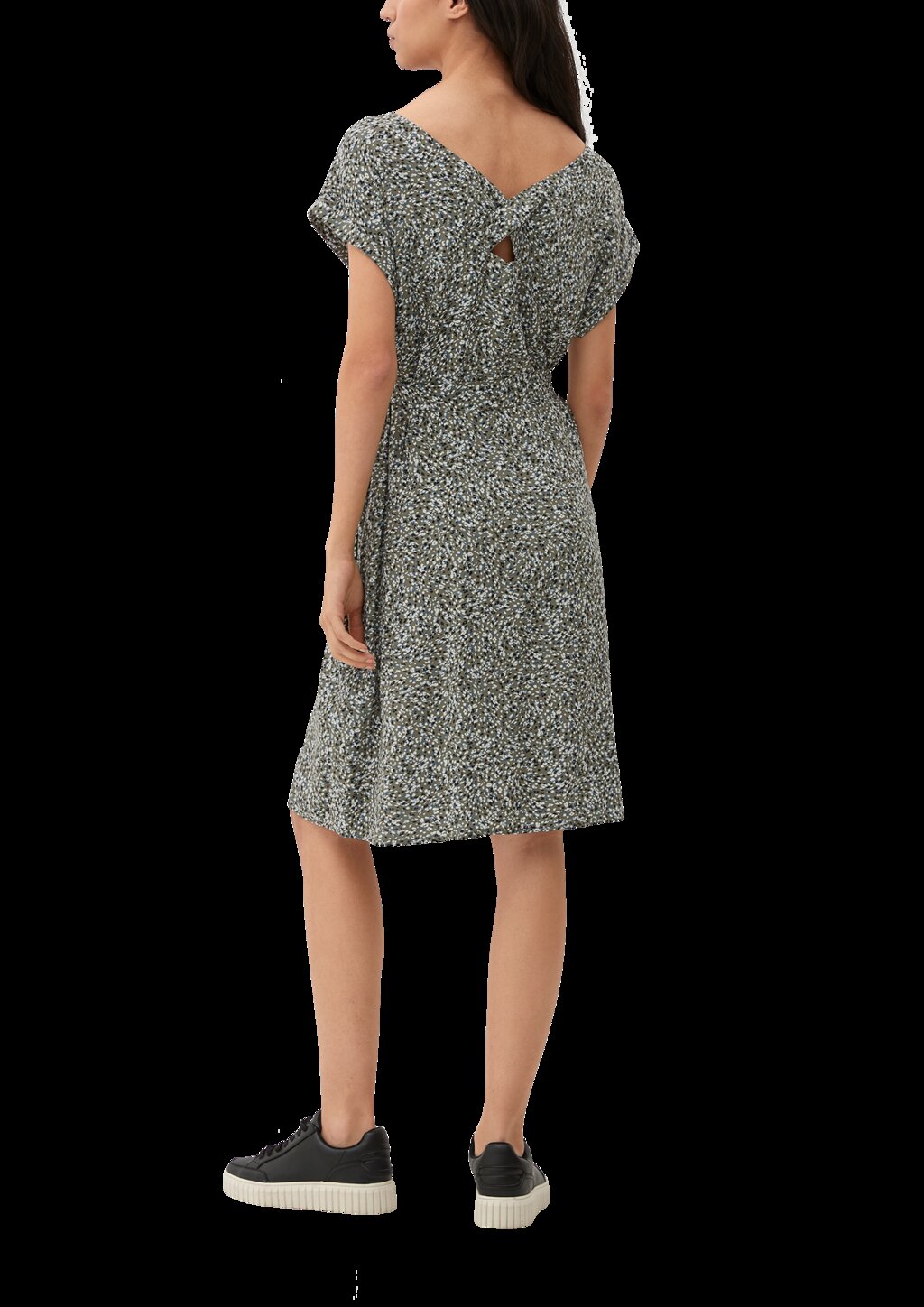 Kurzes Kleid mit Binde-Detail