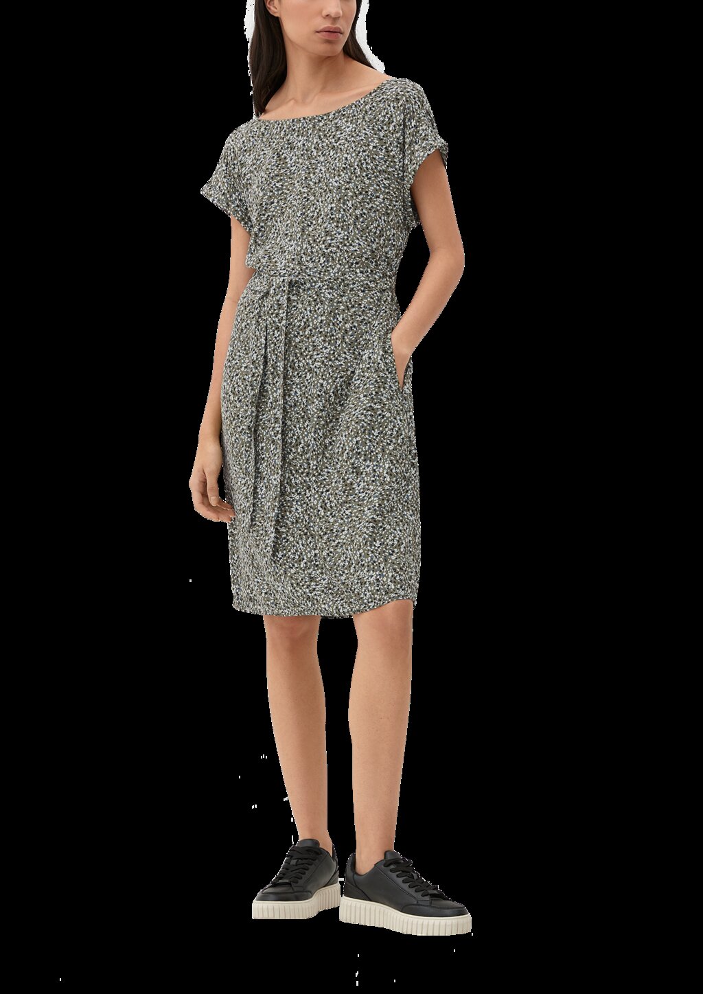 Kurzes Kleid mit Binde-Detail