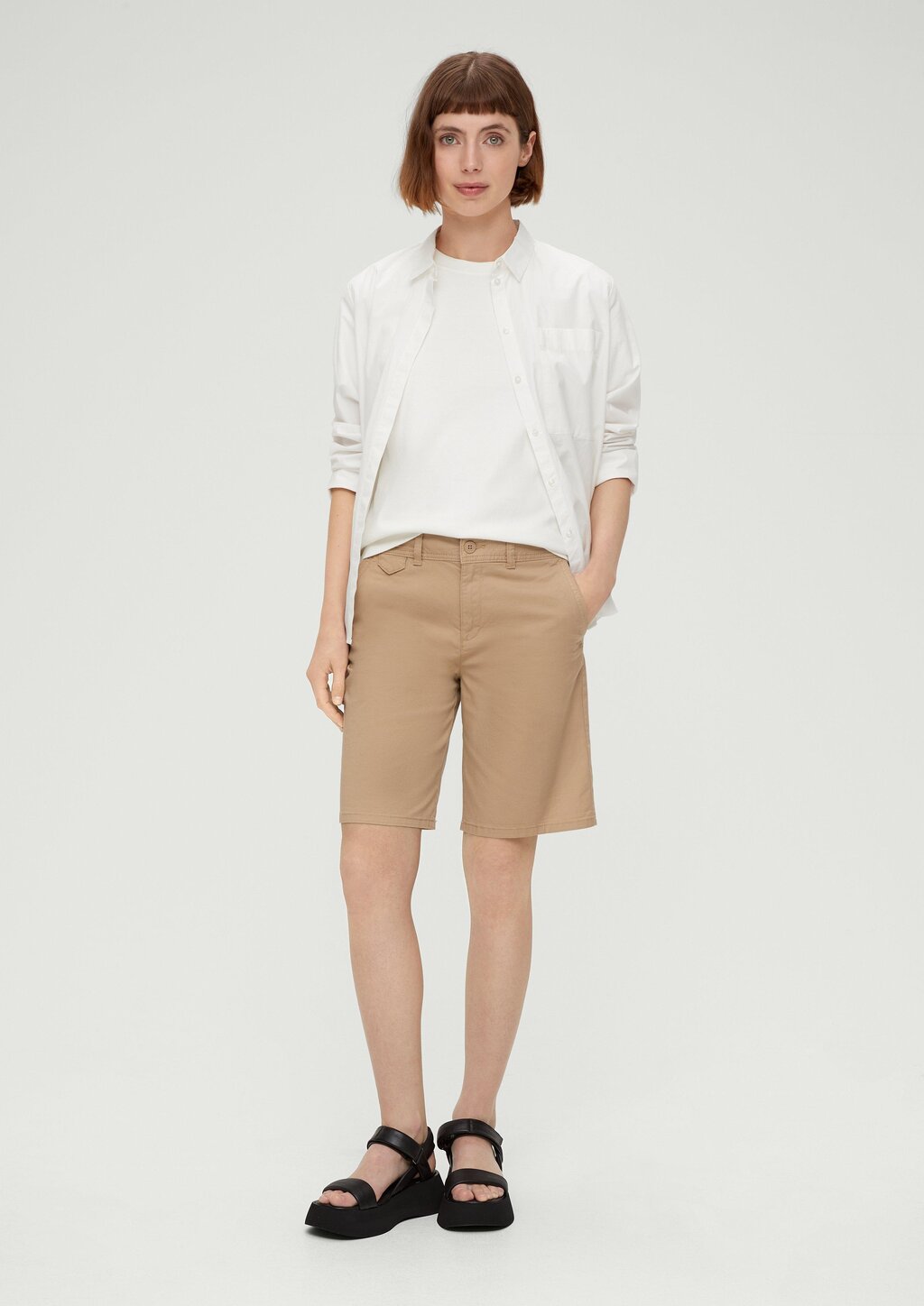 Regular: Bermuda im Chino-Style