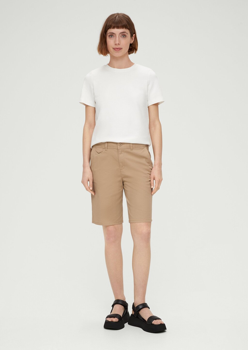 Regular: Bermuda im Chino-Style