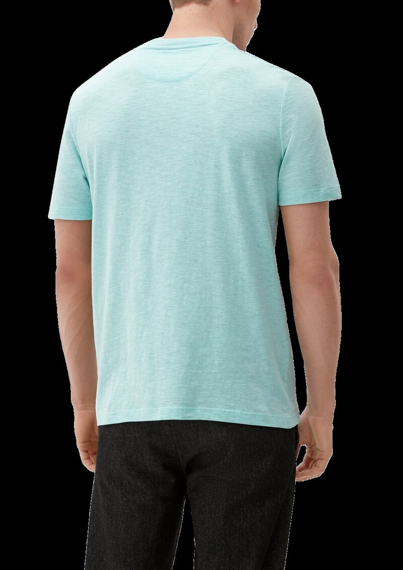 T-Shirt mit Henleyausschnitt