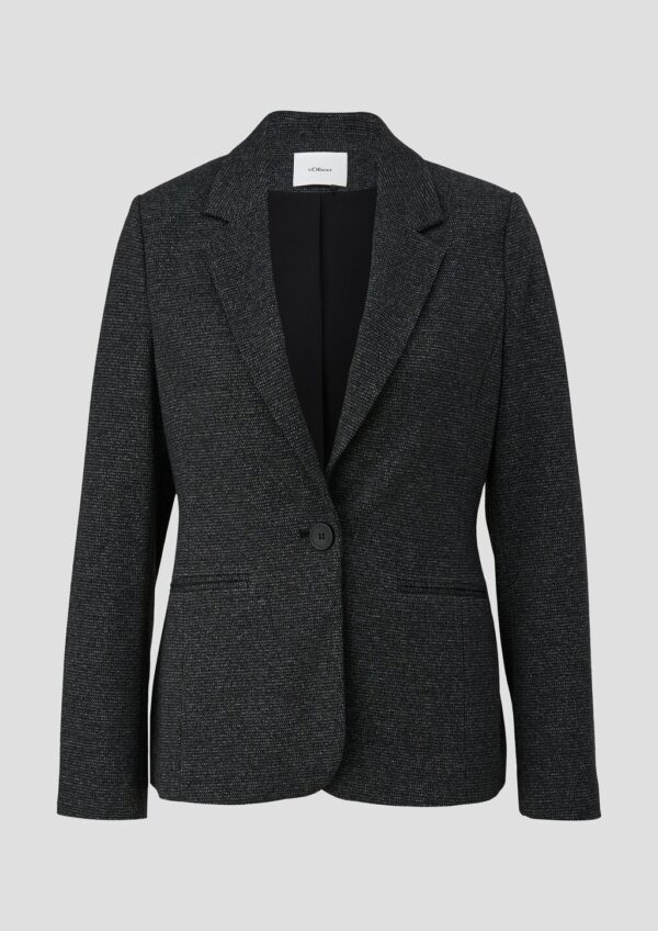 Blazer im Slim Fit aus Viskosemix