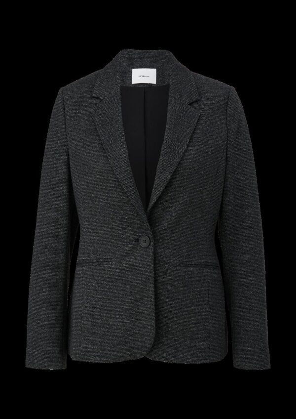 Blazer im Slim Fit aus Viskosemix