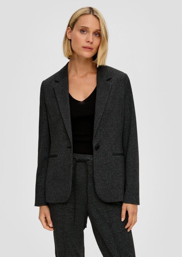Blazer im Slim Fit aus Viskosemix