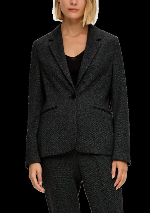 Blazer im Slim Fit aus Viskosemix