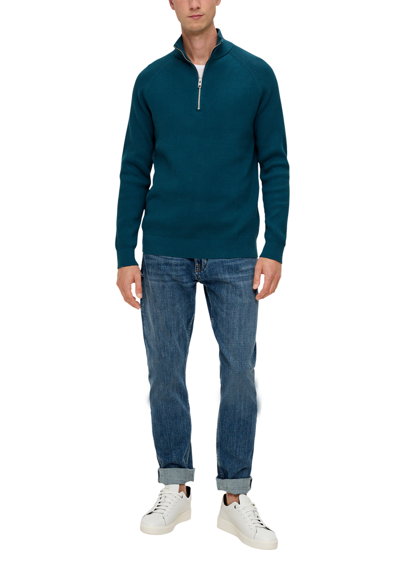 Feinstrickpullover aus Baumwolle