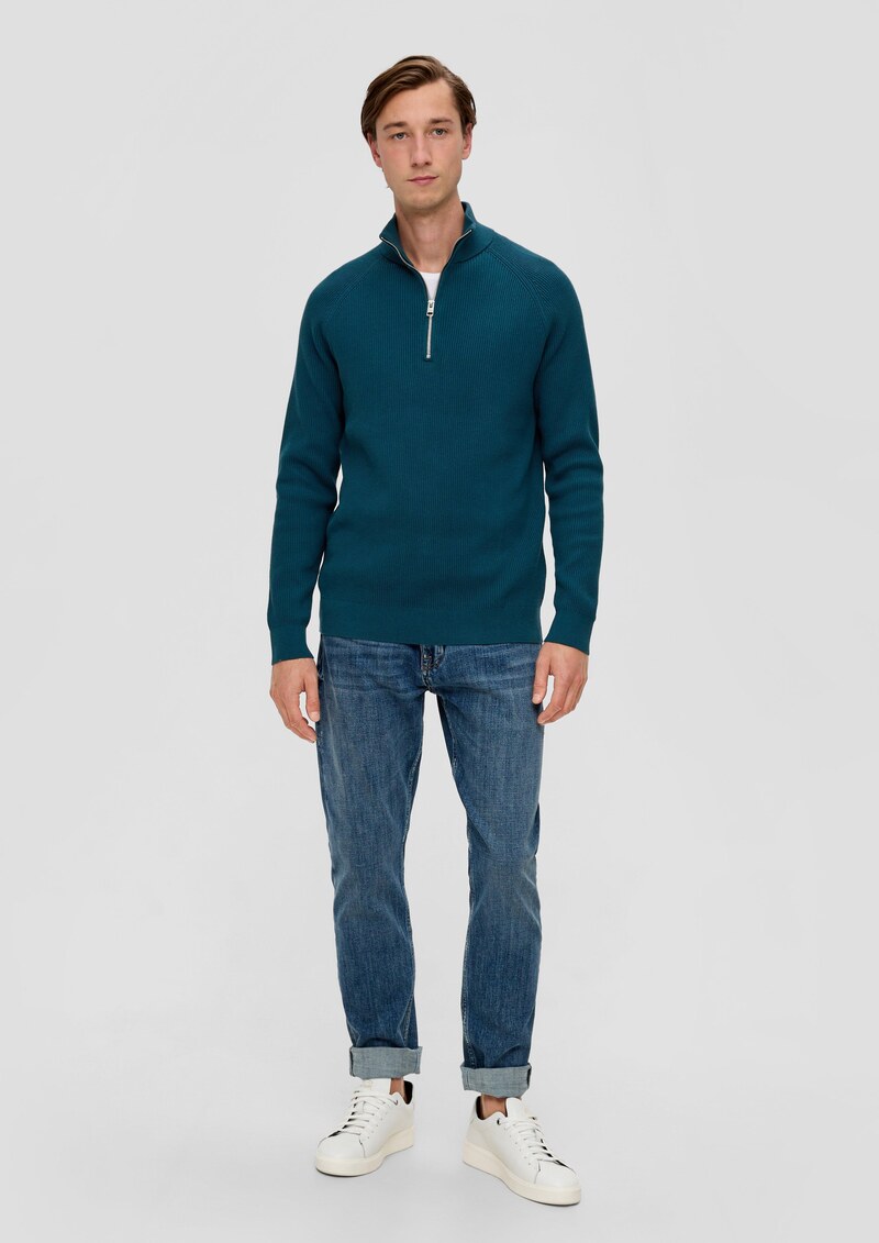 Feinstrickpullover aus Baumwolle