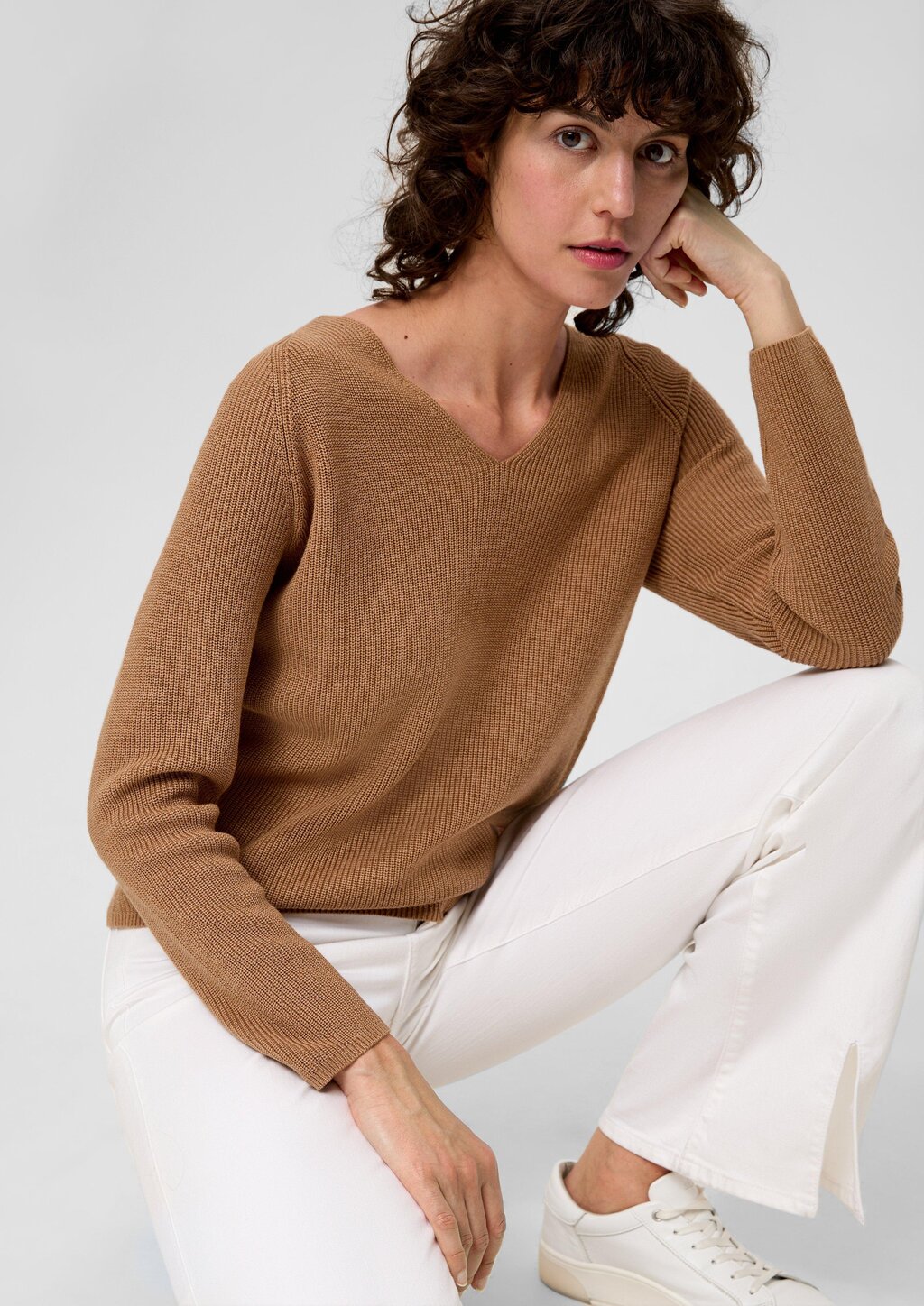 Strickpullover mit Raglanärmeln