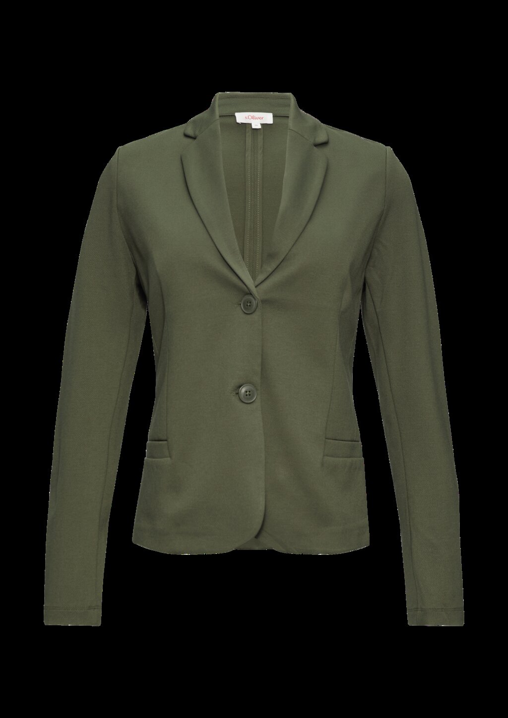 Jersey-Blazer mit Twillstruktur