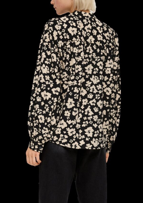 Crêpe-Bluse mit Allover-Print