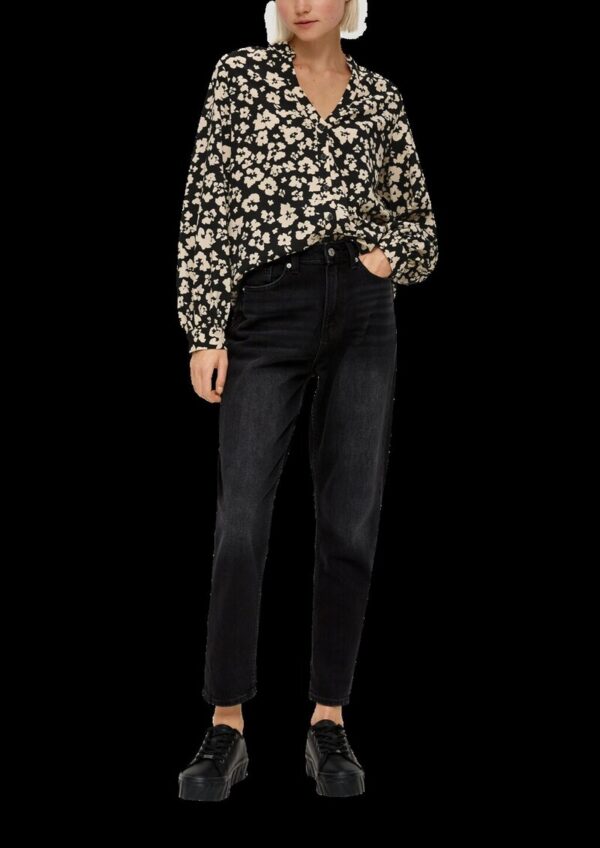 Crêpe-Bluse mit Allover-Print