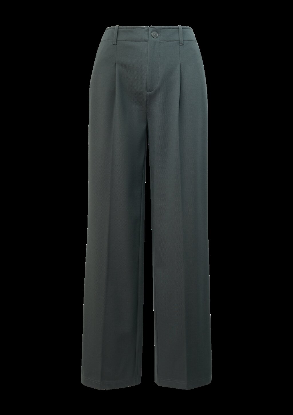 Hose aus Interlockjersey mit Twillstruktur und Wide Leg