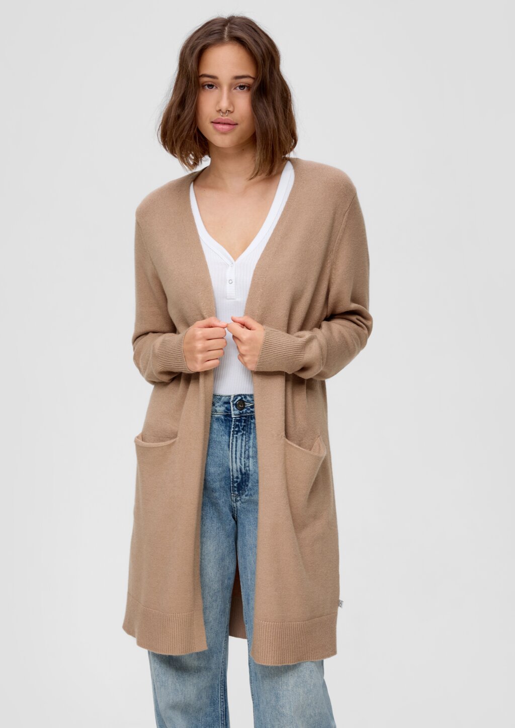 Strickjacke aus Viskosemix