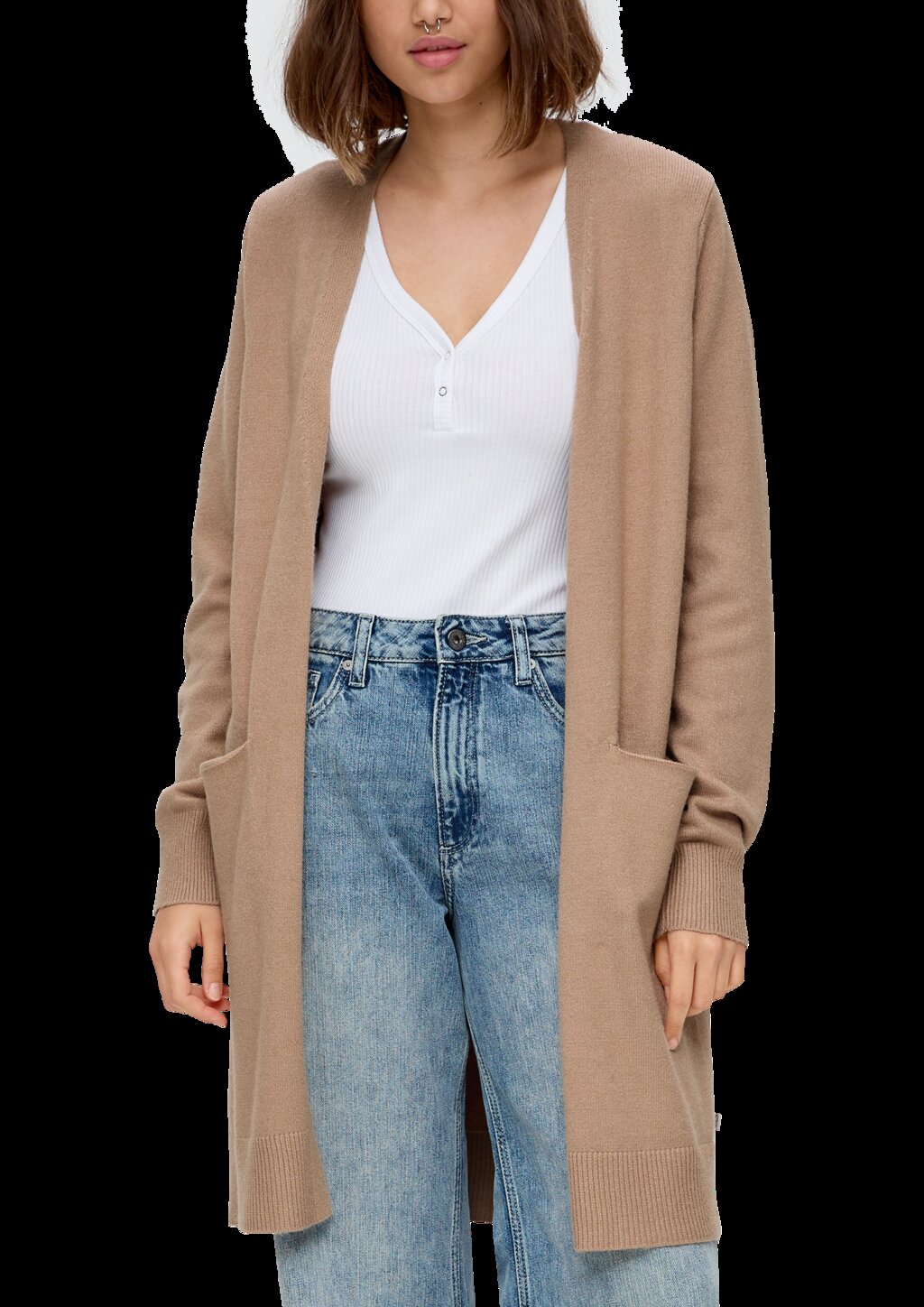 Strickjacke aus Viskosemix