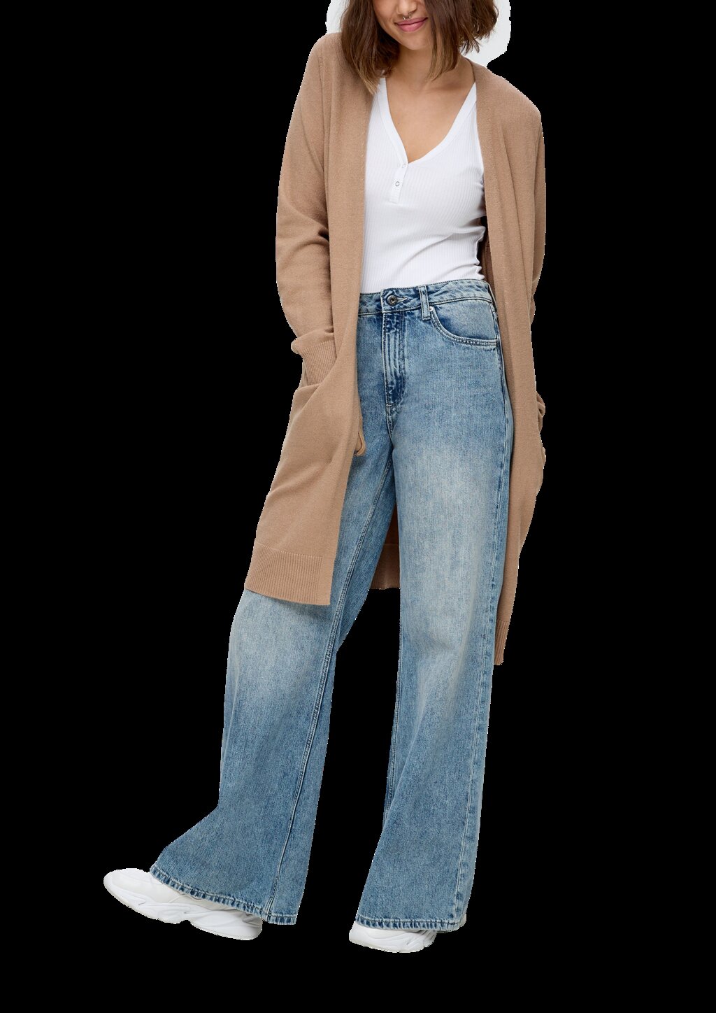 Strickjacke aus Viskosemix