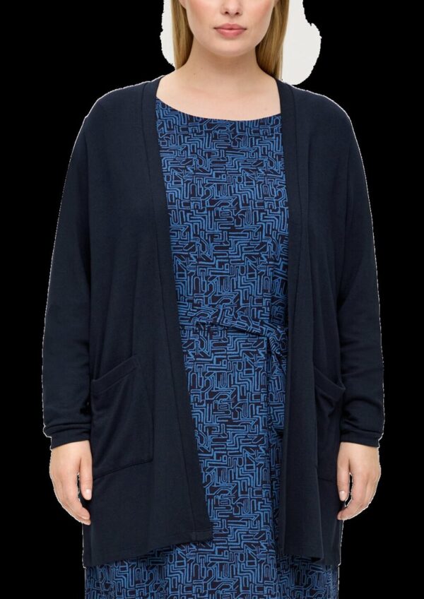 Cardigan mit aufgesetzten Taschen