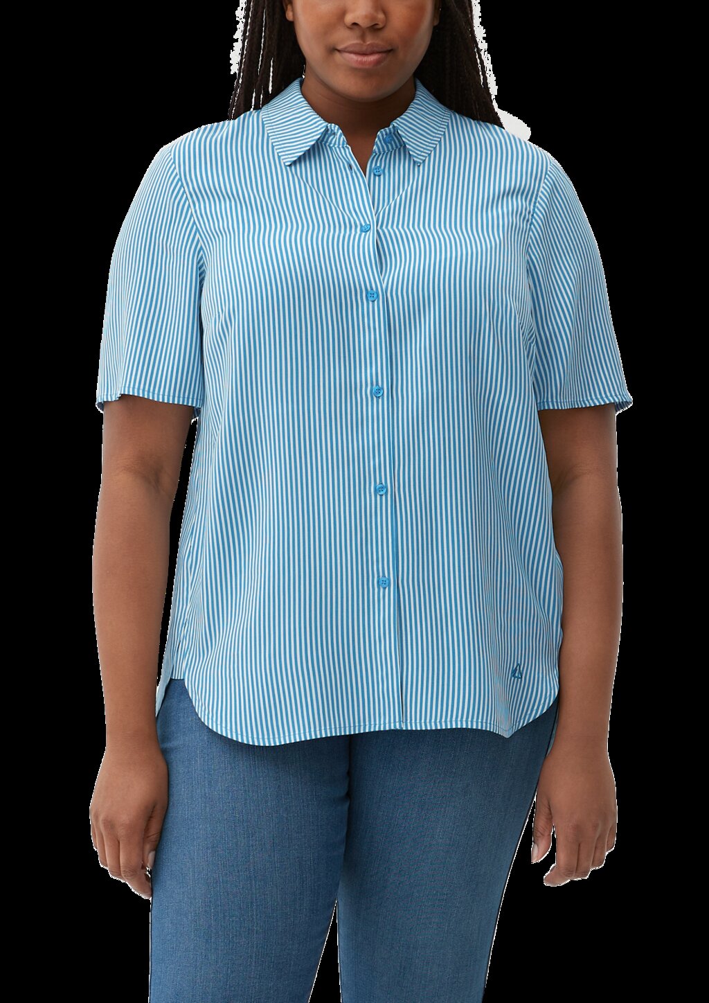 Bluse mit Webstruktur