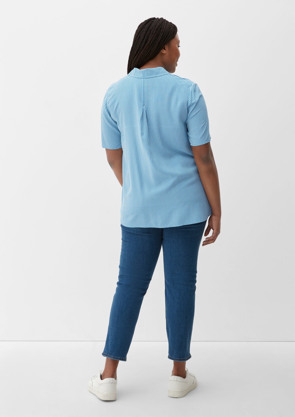 Bluse mit Webstruktur