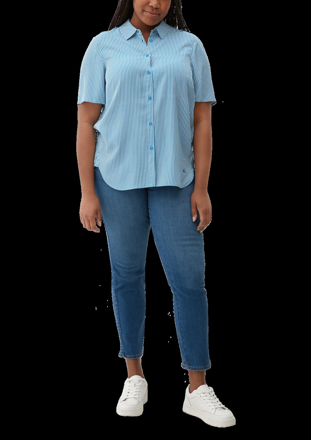 Bluse mit Webstruktur