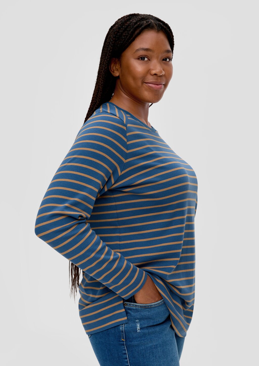 Langarmshirt aus Baumwollstretch