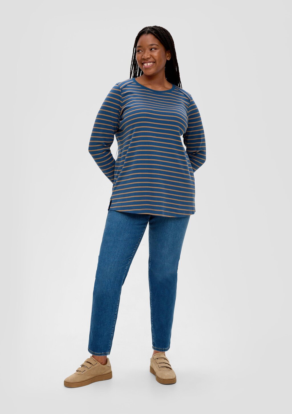 Langarmshirt aus Baumwollstretch