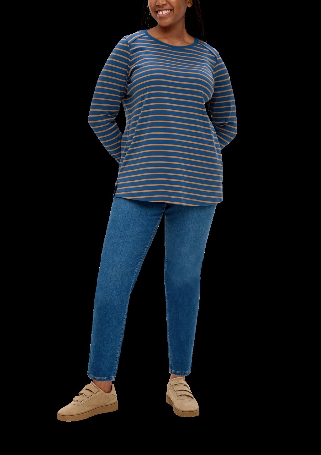 Langarmshirt aus Baumwollstretch