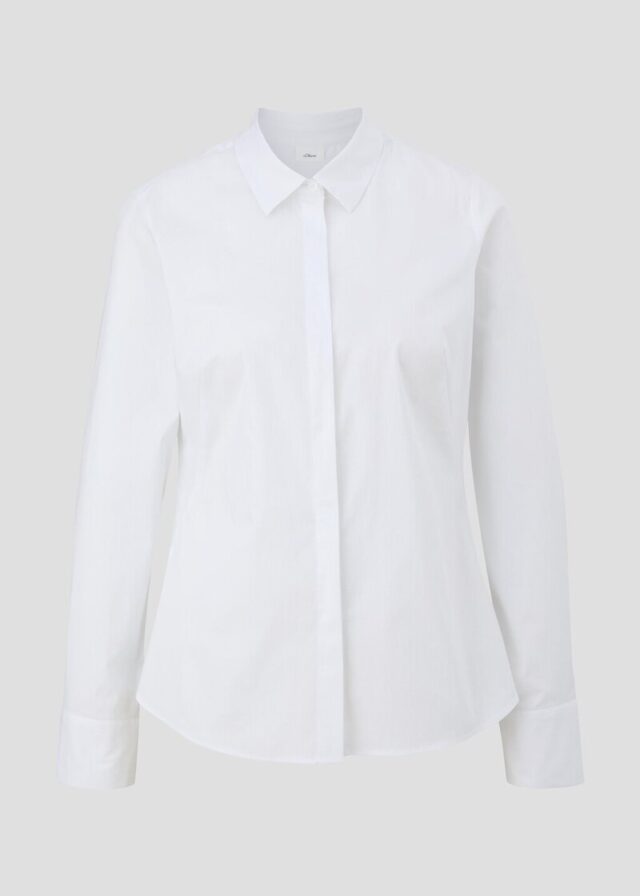 Bluse mit Ziernähten