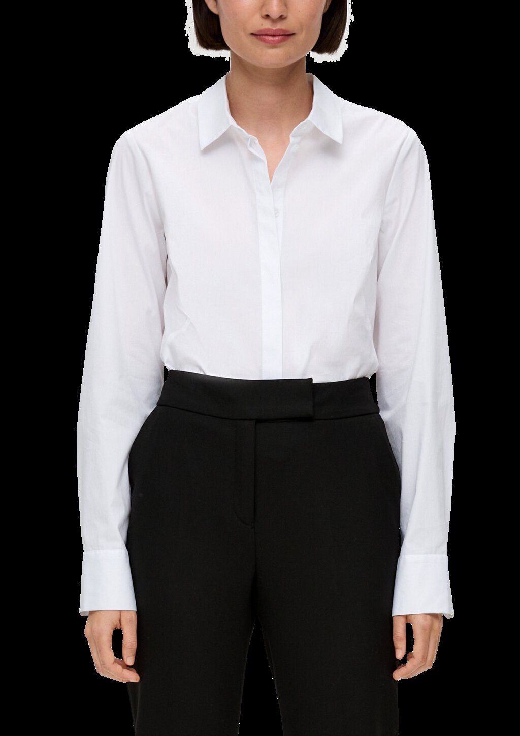 Bluse mit Ziernähten