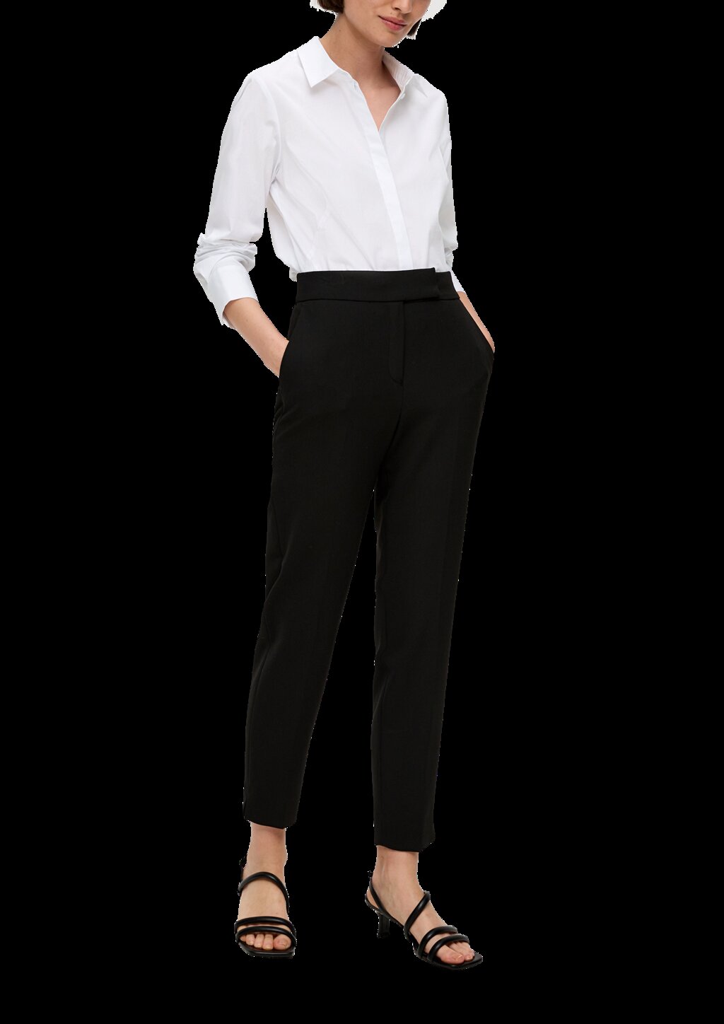 Bluse mit Ziernähten