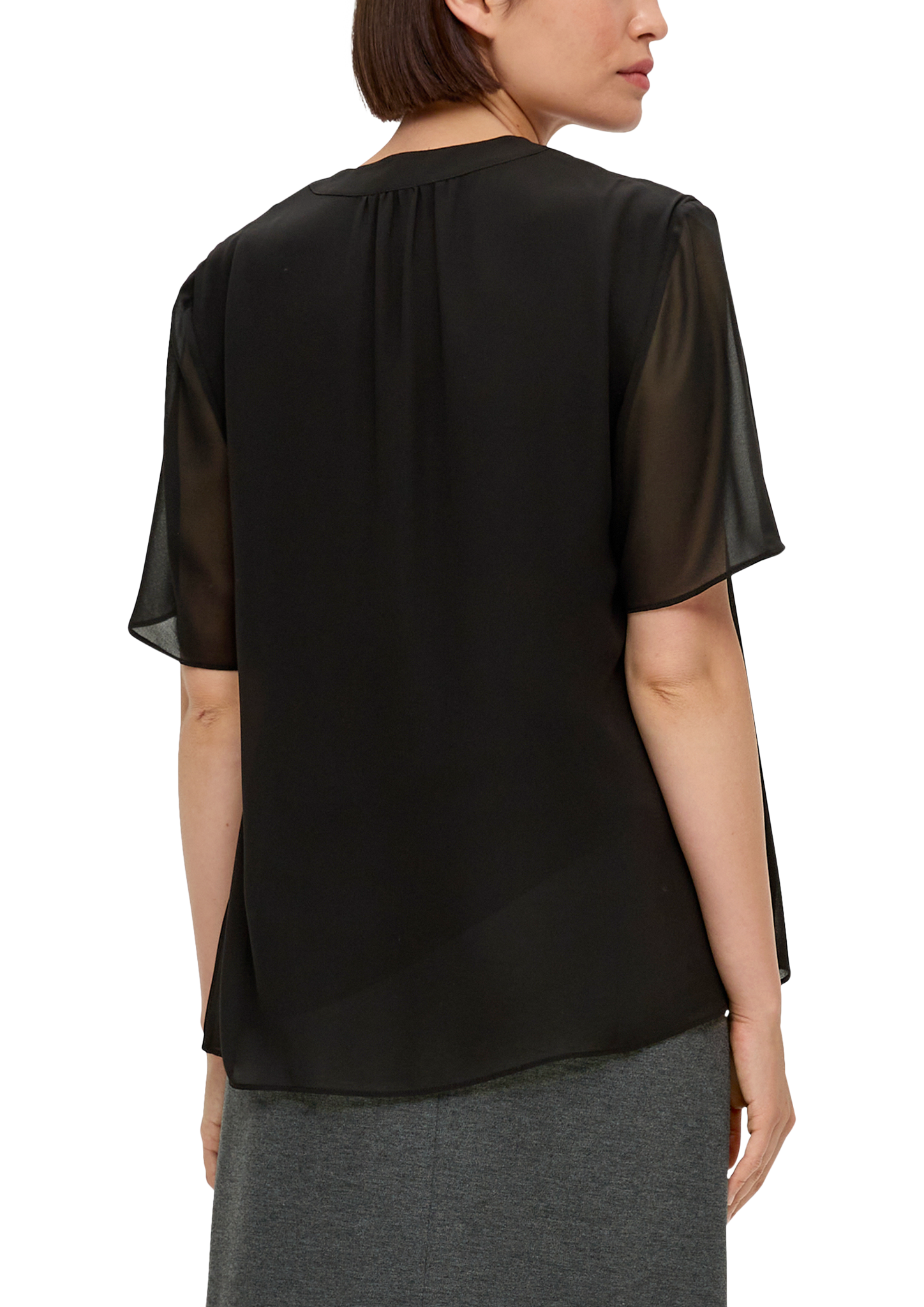 Bluse mit V-Ausschnitt