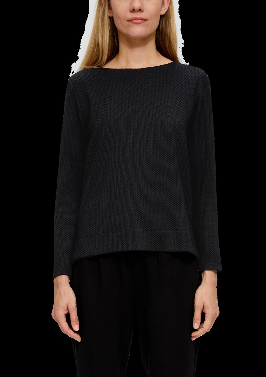 Jacquard-Pullover aus Viskosemix