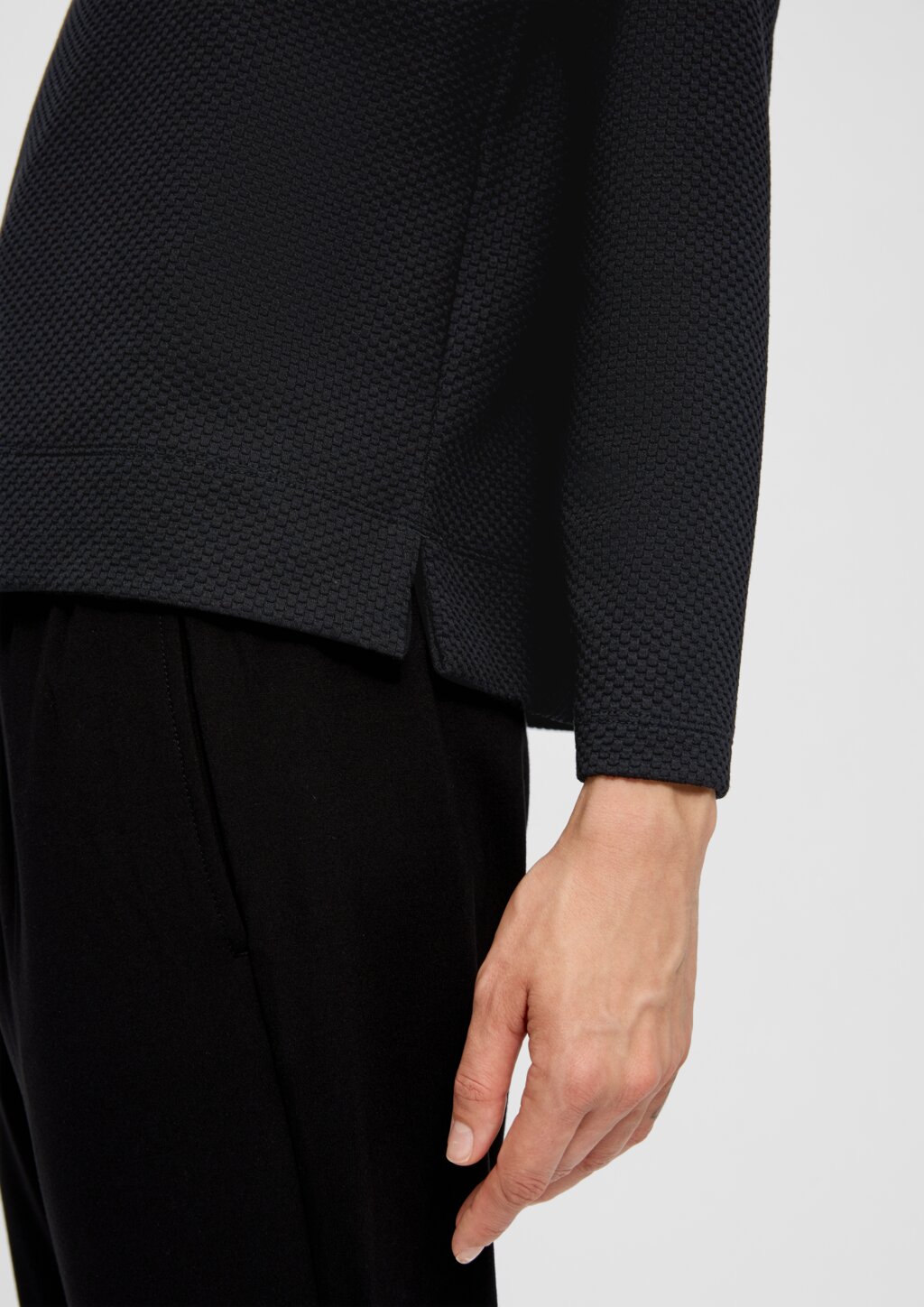 Jacquard-Pullover aus Viskosemix