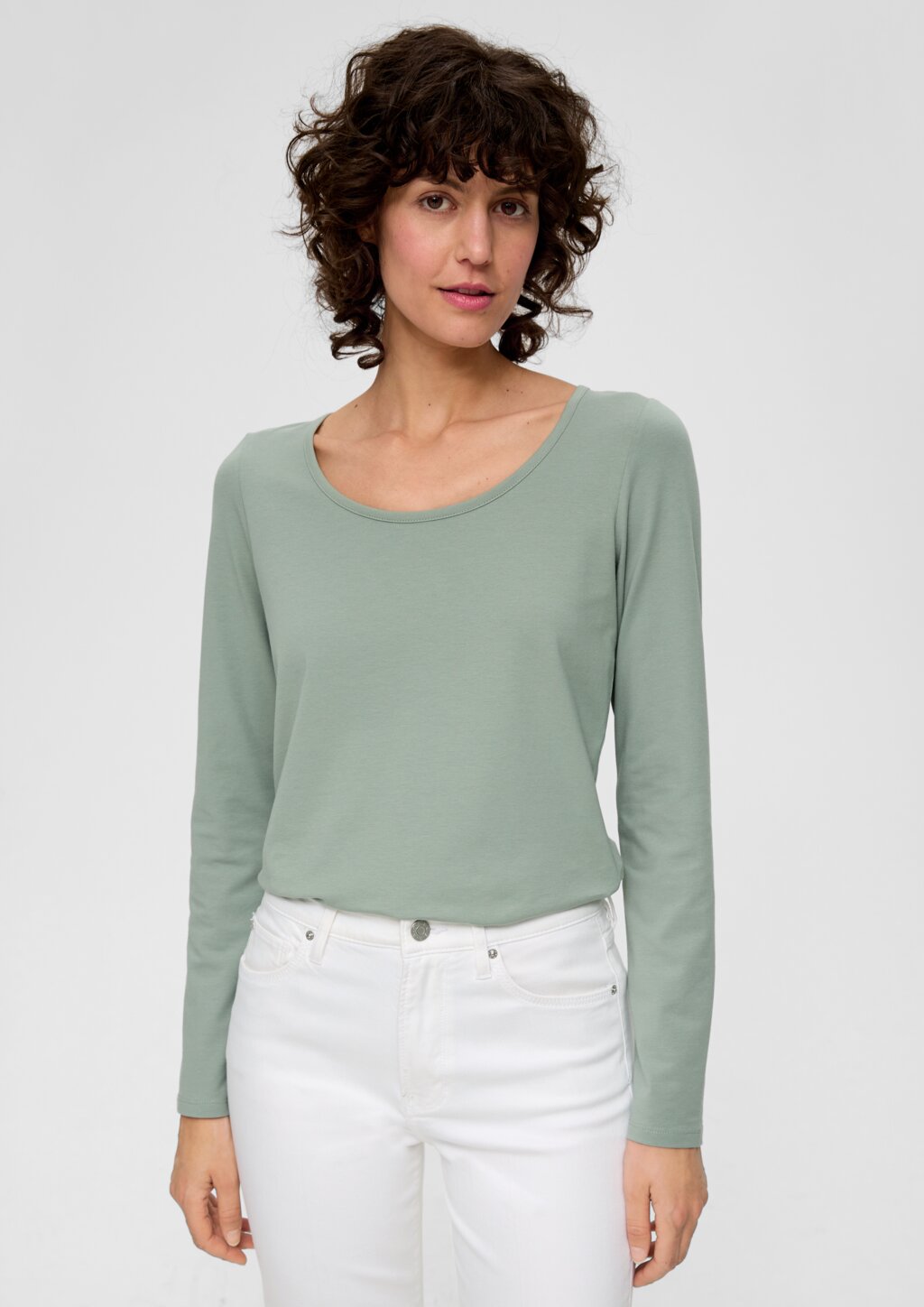 Longsleeve aus Baumwollstretch