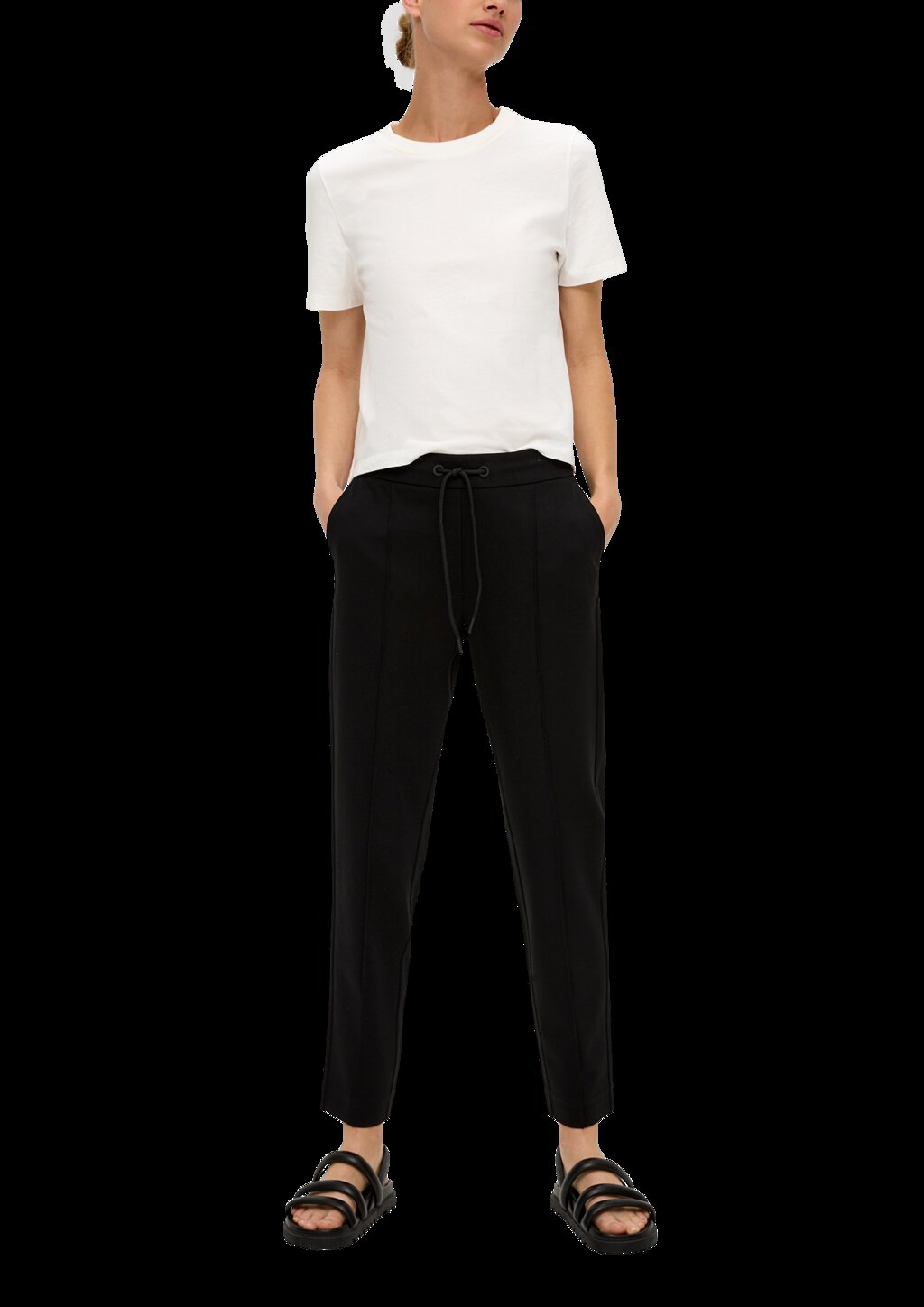 Interlock-Jogpant in Twilloptik