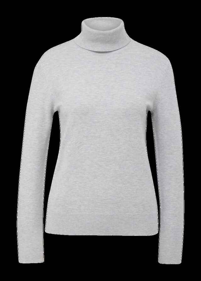 Rollkragenpullover aus Viskosemix